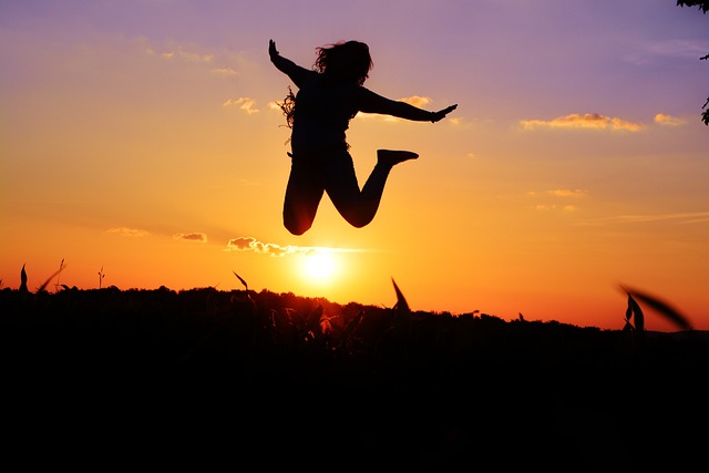 jumping for joy at the travel savings
