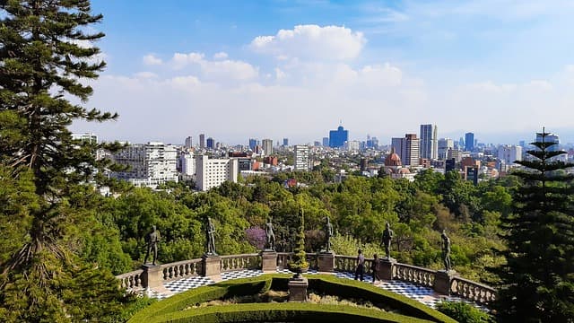View from Chapultepec Castle - How to be a digital nomad in Mexico
